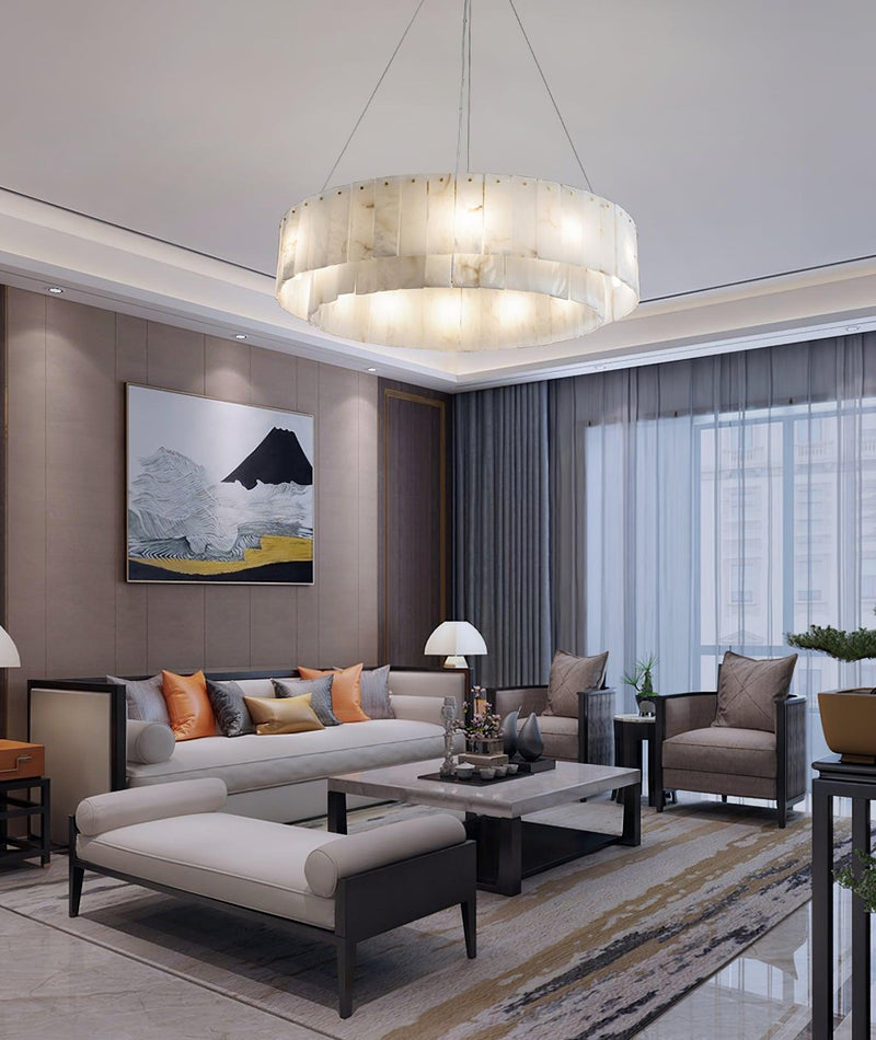Rock Alabaster Chandelier-DWHOME
