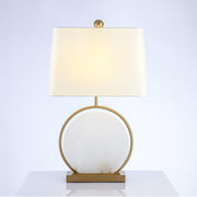 Roma White Marble Table Lamp-DWHOME