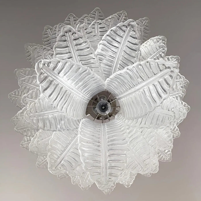 Rosalind Murano Clear Glass Chandelier-DWHOME