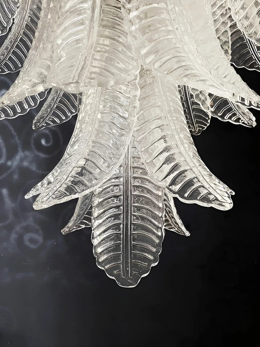 Rosalind Murano Clear Glass Chandelier-DWHOME