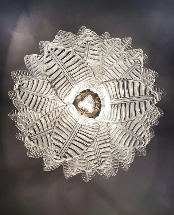 Rosalind Murano Clear Glass Chandelier-DWHOME