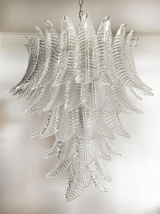 Rosalind Murano Clear Glass Chandelier-DWHOME