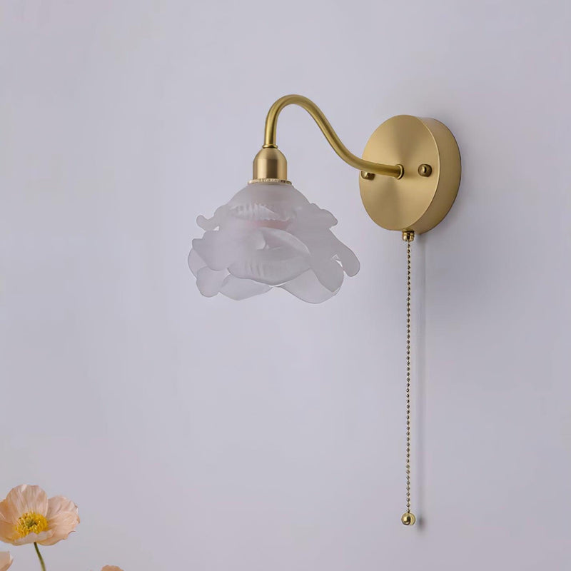 Rose Brass Wall Light-DWHOME