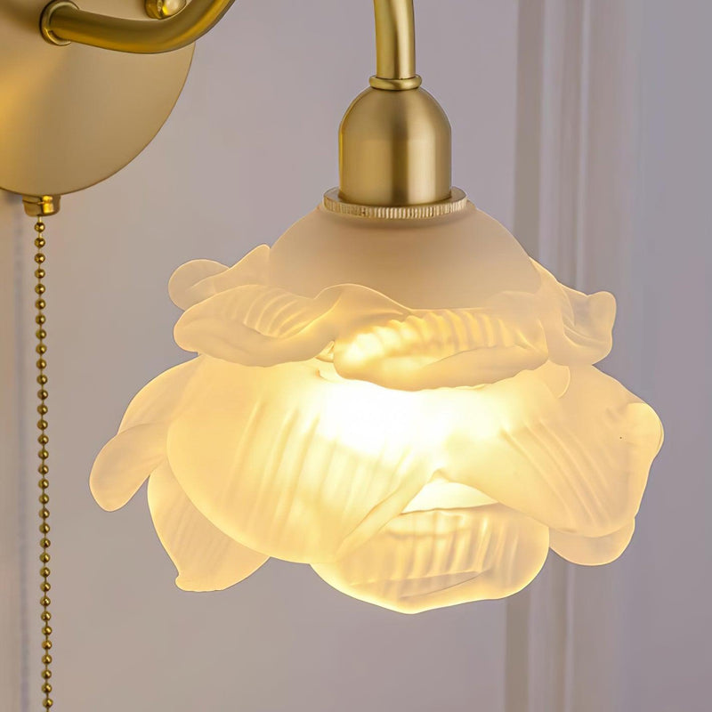 Rose Brass Wall Light-DWHOME
