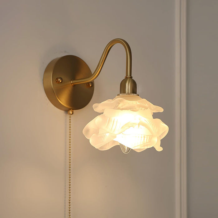 Rose Brass Wall Light-DWHOME
