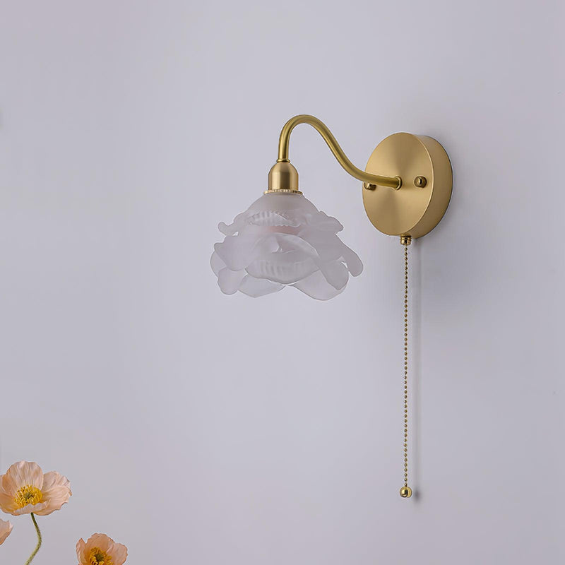 Rose Brass Wall Light-DWHOME