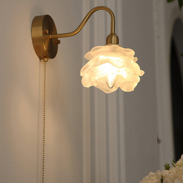 Rose Brass Wall Light-DWHOME