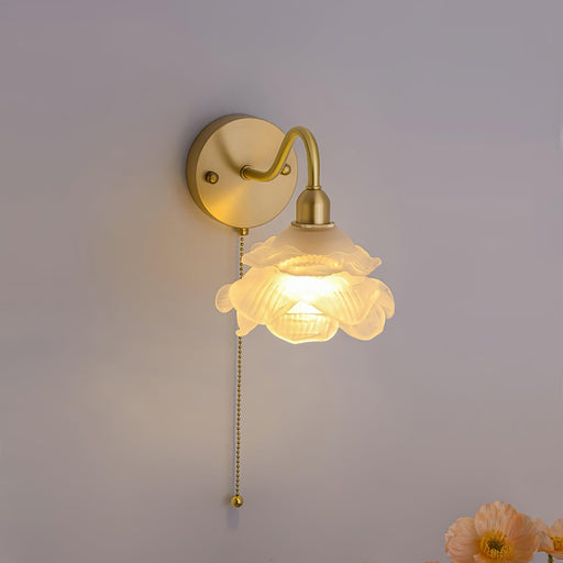 Rose Brass Wall Light-DWHOME