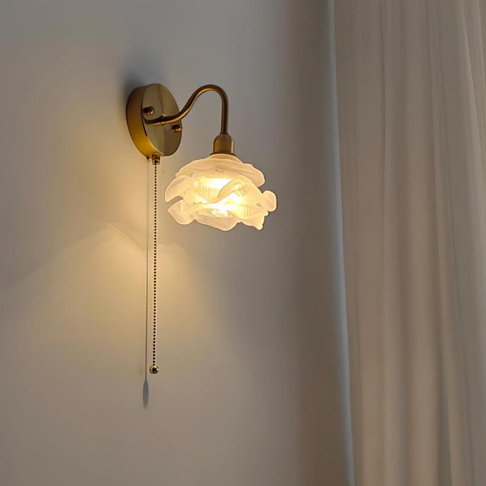 Rose Brass Wall Light-DWHOME