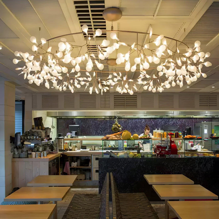 Rose Gold Firefly LED Chandelier-DWHOME