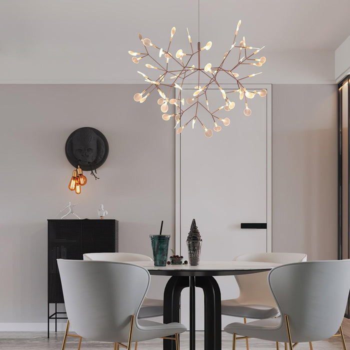 Rose Gold Firefly LED Chandelier-DWHOME
