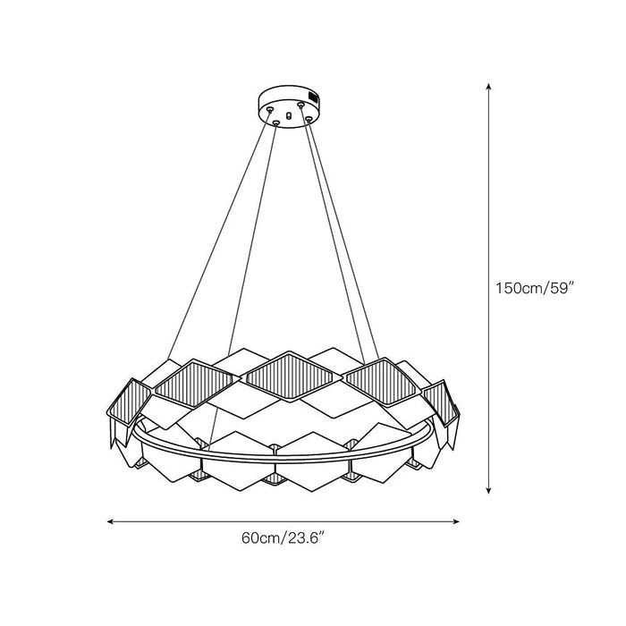 Rote LED Chandelier-DWHOME