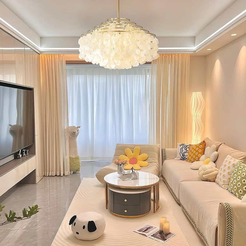 Round Shell Chandelier B-DWHOME