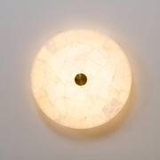 Round Alabaster Ceiling Lamp-DWHOME