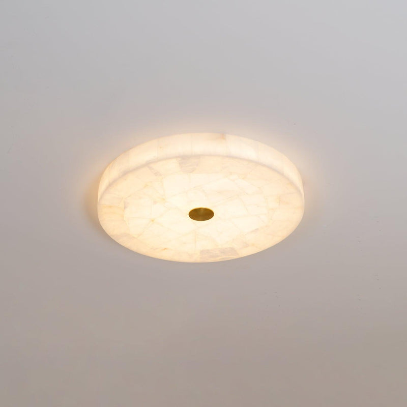 Round Alabaster Ceiling Lamp-DWHOME