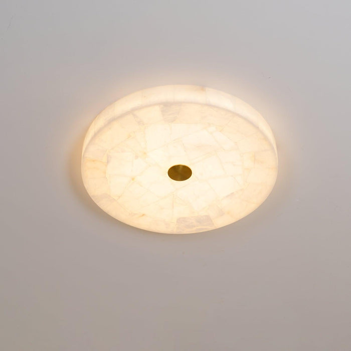 Round Alabaster Ceiling Lamp - DWHOME