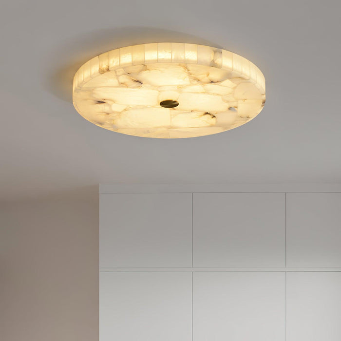 Round Alabaster Ceiling Lamp - DWHOME