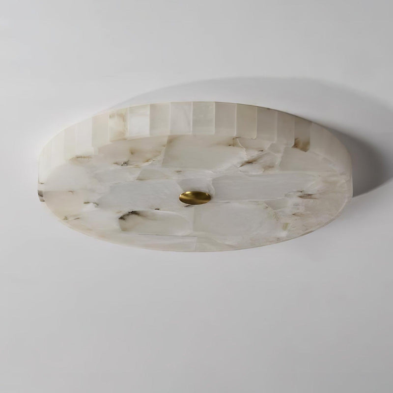 Round Alabaster Ceiling Lamp-DWHOME