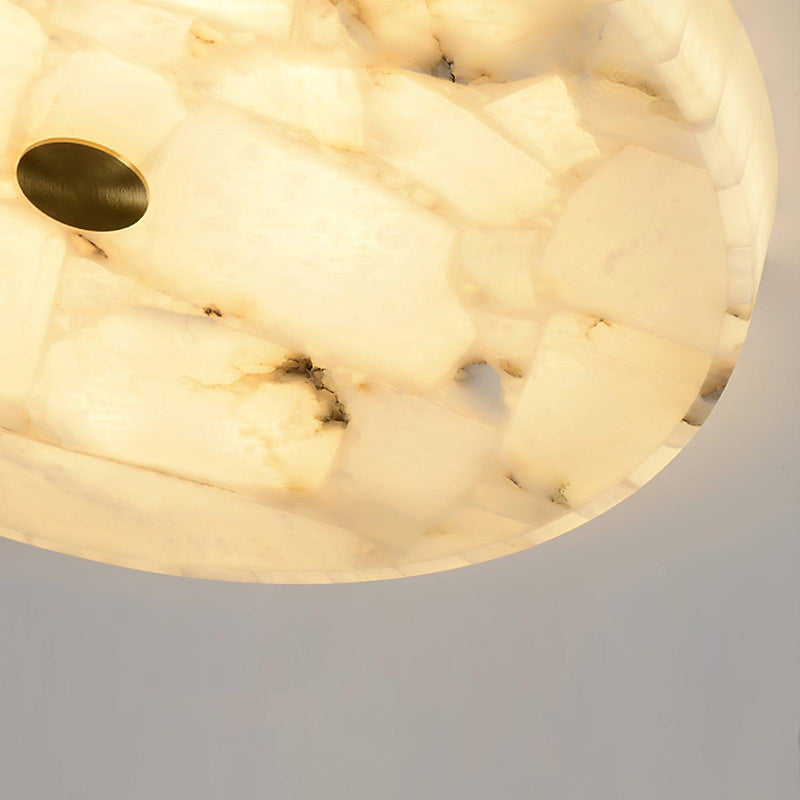 Round Alabaster Ceiling Lamp-DWHOME