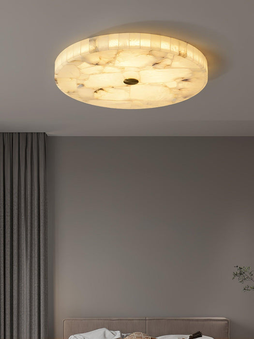 Round Alabaster Ceiling Lamp - DWHOME