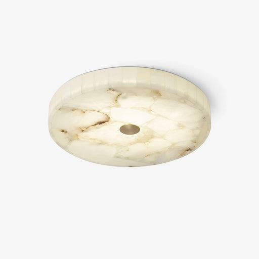 Round Alabaster Ceiling Lamp.