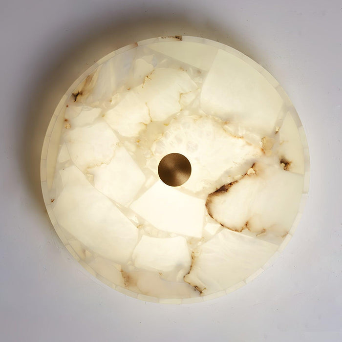 Round Alabaster Ceiling Lamp - DWHOME