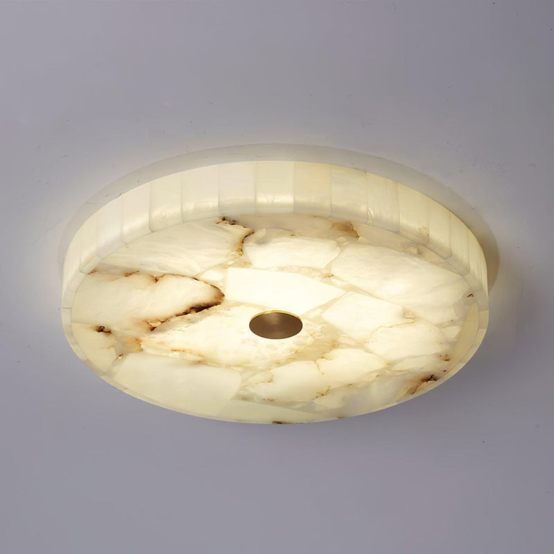 Round Alabaster Ceiling Lamp-DWHOME