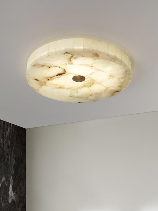 Round Alabaster Ceiling Lamp - DWHOME