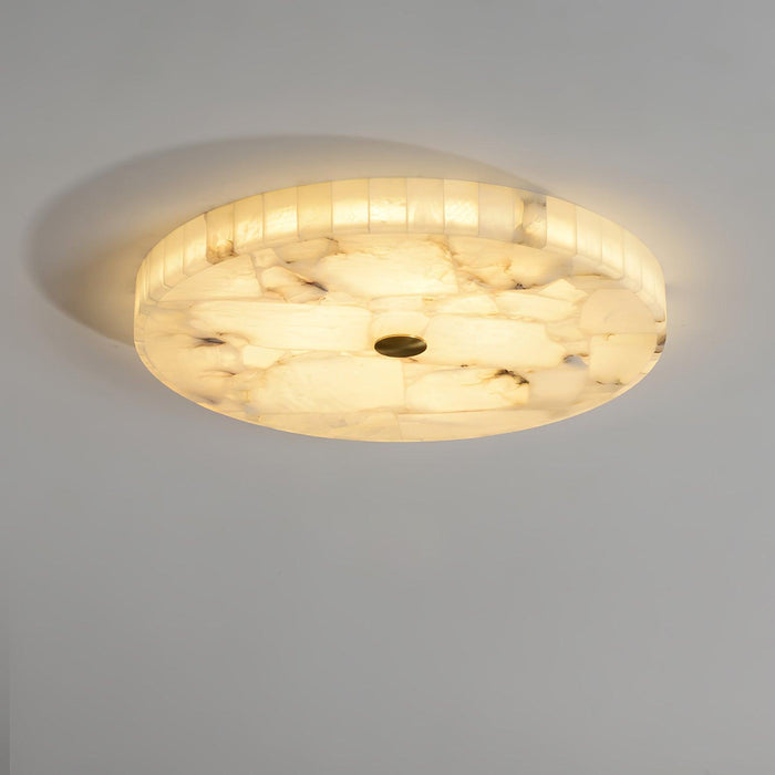 Round Alabaster Ceiling Lamp - DWHOME