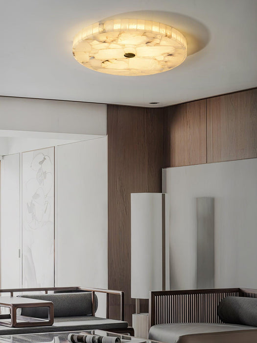 Round Alabaster Ceiling Lamp - DWHOME