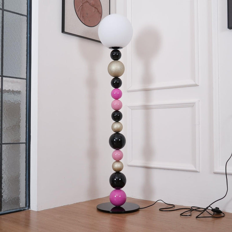 Round Balls Stacking Floor Lamp-DWHOME