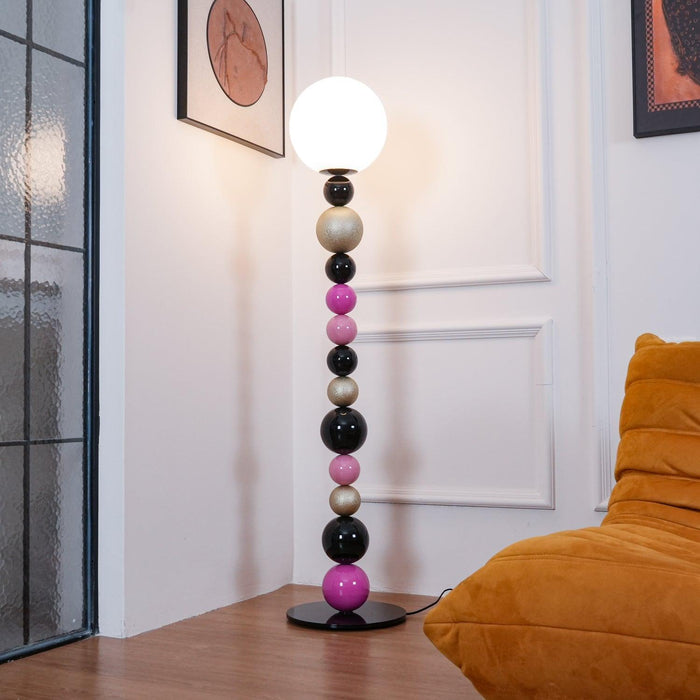 Round Balls Stacking Floor Lamp-DWHOME