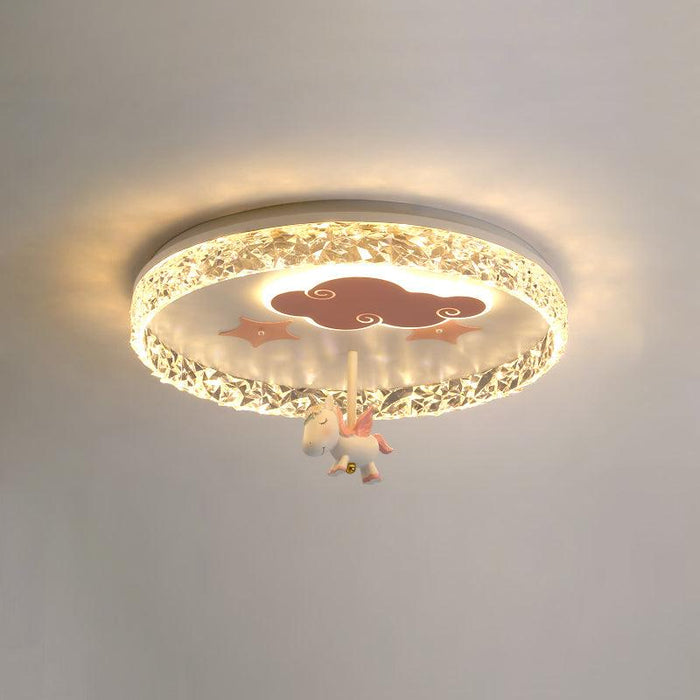 Round Carousel Children's Ceiling Lamp.