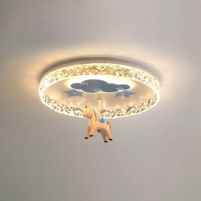 Round Carousel Children's Ceiling Lamp.