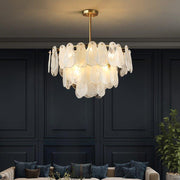 Round Cloud Glass Chandelier-DWHOME