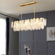 Round Cloud Glass Chandelier-DWHOME