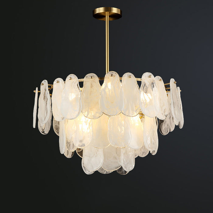 Round Cloud Glass Chandelier