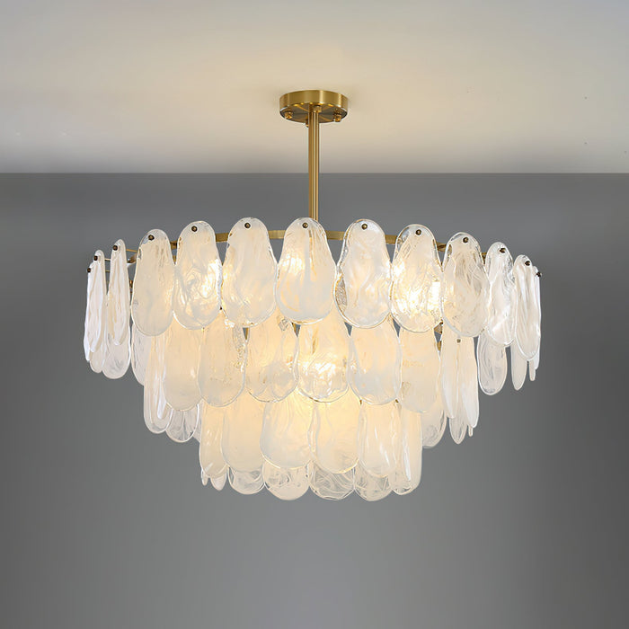 Round Cloud Glass Chandelier