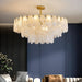 Round Cloud Glass Chandelier.