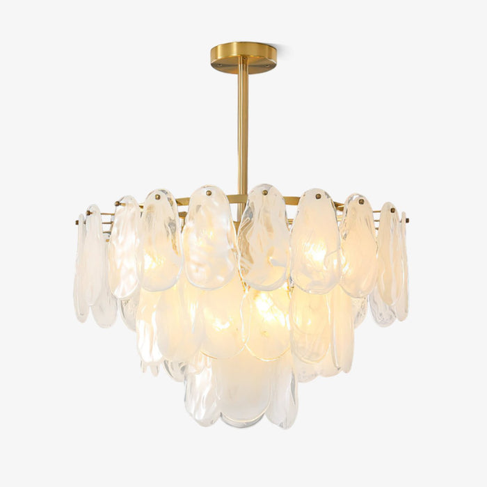 Round Cloud Glass Chandelier.