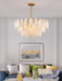 Round Cloud Glass Chandelier.