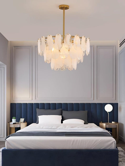 Round Cloud Glass Chandelier-DWHOME