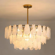 Round Cloud Glass Chandelier-DWHOME
