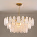 Round Cloud Glass Chandelier.