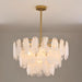 Round Cloud Glass Chandelier.