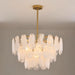 Round Cloud Glass Chandelier-DWHOME