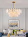 Round Cloud Glass Chandelier.