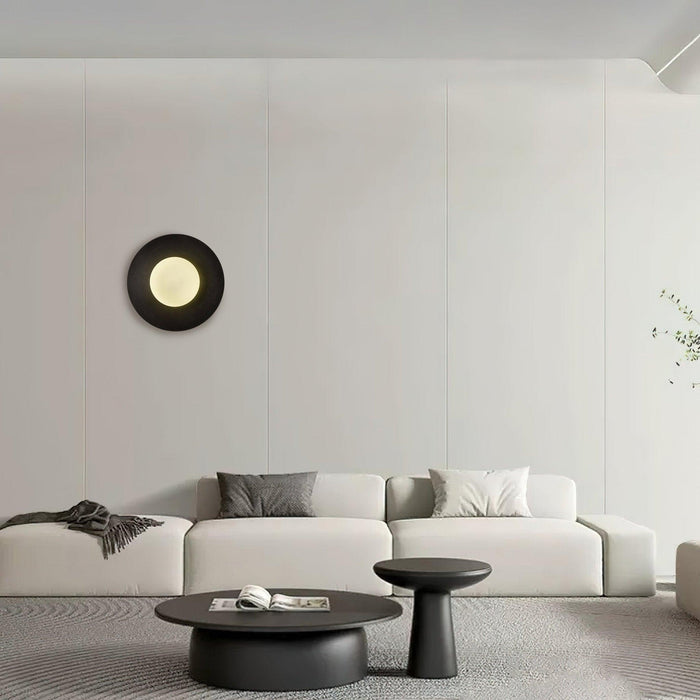 Round Glass Art Wall Lamp-DWHOME