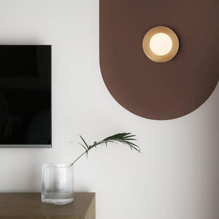 Round Glass Art Wall Lamp-DWHOME