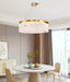 Round Halo Crystal Chandelier-DWHOME
